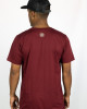 T-shirt Mandala Cosmic Balance Μπορντό