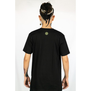 T-shirt Mandala Eye of Dharma Μαύρο