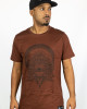 T-Shirt Mandala Eye of Dharma Καφέ