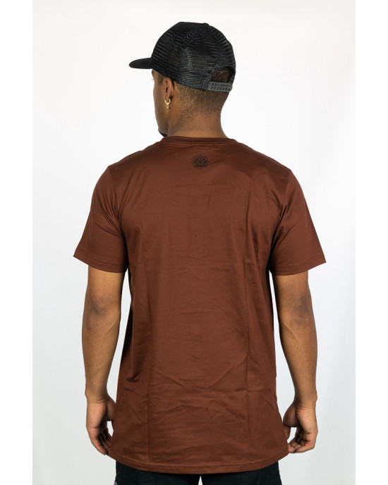 T-Shirt Mandala Eye of Dharma Καφέ