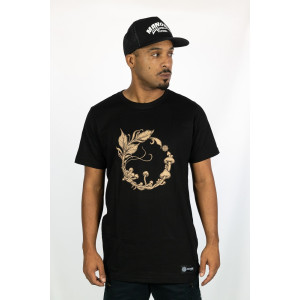 T-shirt Mandala Forest Ritual Μαύρο