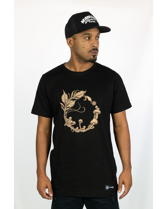 T-shirt Mandala Forest Ritual Μαύρο