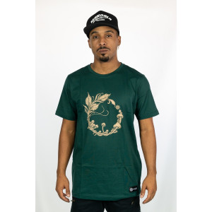 T-shirt Mandala Forest Ritual Σκούρο Πράσινο