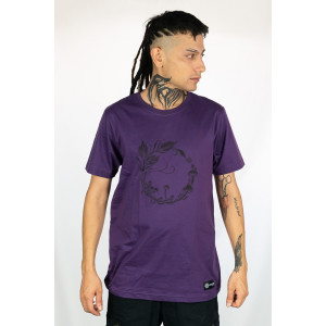 T-Shirt Mandala Forest Ritual Μωβ