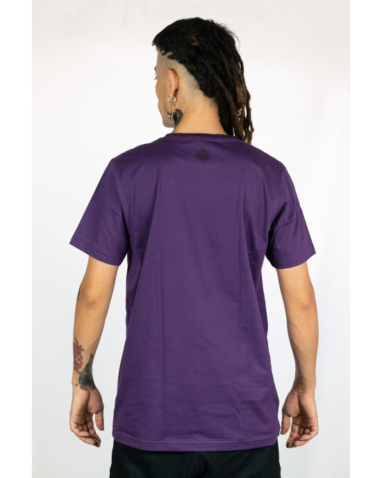 T-Shirt Mandala Forest Ritual Μωβ