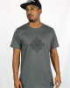 T-Shirt Mandala Geometric Flow Σκούρο Γκρι