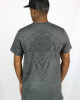 T-Shirt Mandala Geometric Flow Σκούρο Γκρι