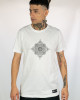 T-shirt Mandala Geometric Flow Λευκό