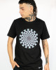 T-Shirt Mandala Hypnotic Aqua Μαύρο