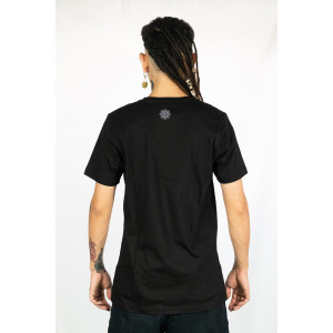 T-Shirt Mandala Hypnotic Aqua Μαύρο
