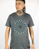 T-Shirt Mandala Hypnotic Aqua Γκρι