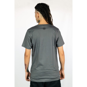 T-Shirt Mandala Hypnotic Aqua Γκρι