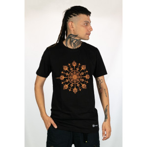 T-Shirt Mandala Lotus Harmony Μαύρο