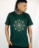 T-Shirt Mandala Lotus Harmony Σκούρο Πράσινο