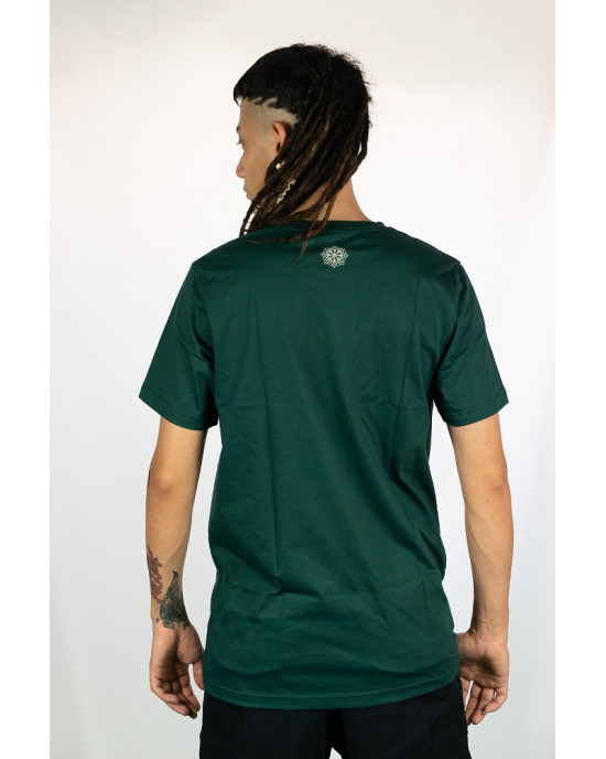 T-Shirt Mandala Lotus Harmony Σκούρο Πράσινο