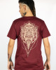 T-shirt Mandala Lotus Vision Μπορντό