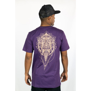 T-shirt Mandala Lotus Vision Μωβ