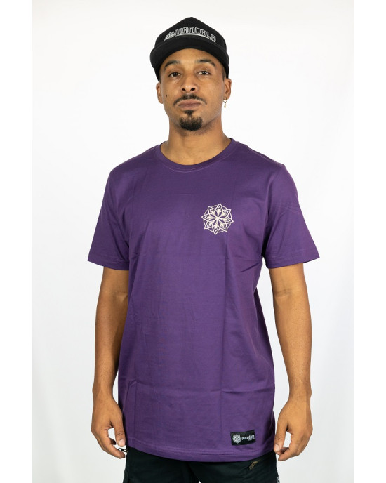 T-shirt Mandala Lotus Vision Μωβ