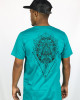 T-shirt Mandala Lotus Vision Τιρκουάζ