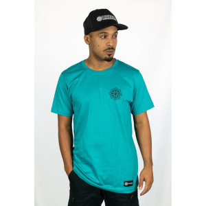 T-shirt Mandala Lotus Vision Τιρκουάζ
