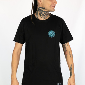 T-shirt Mandala Nova Μαύρο