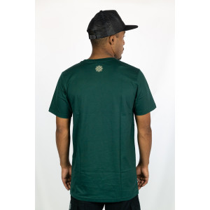 T-shirt Mandala Psybug Shroom Fusion Σκούρο Πράσινο