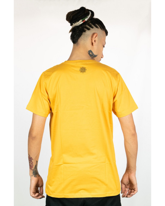 T-shirt Mandala Radiance Κίτρινο