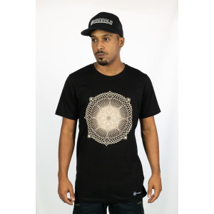 T-shirt Mandala Radiance Μαύρο