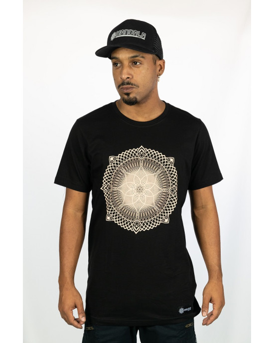 T-shirt Mandala Radiance Μαύρο