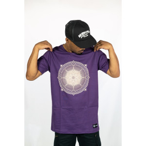 T-shirt Mandala Radiance Μωβ