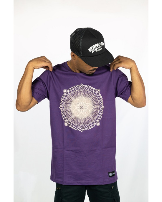 T-shirt Mandala Radiance Μωβ