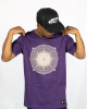 T-shirt Mandala Radiance Μωβ