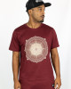 T-shirt Mandala Radiance Μπορντό