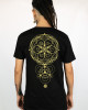 T-Shirt Mandala Sacred Elements Μαύρο