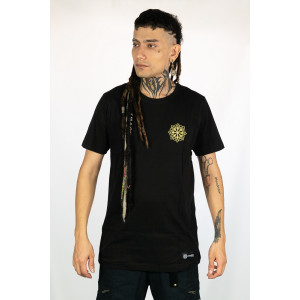 T-Shirt Mandala Sacred Elements Μαύρο