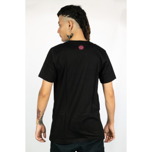 T-Shirt Mandala Solar Bloom Μαύρο