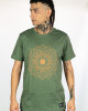 T-Shirt Mandala Solar Bloom Χακί