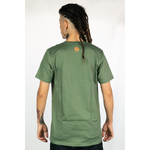 T-Shirt Mandala Solar Bloom Χακί
