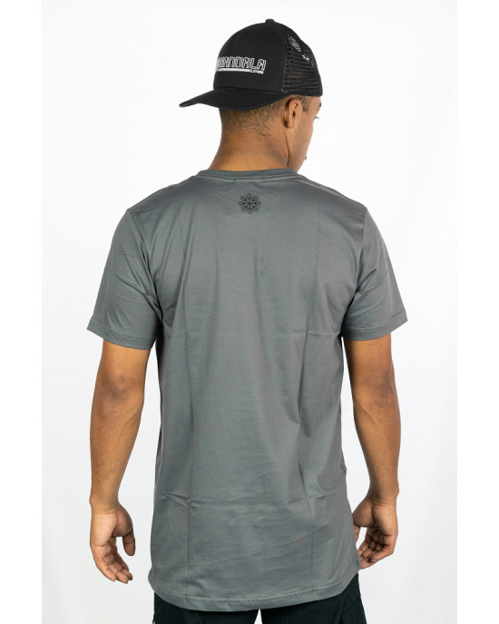 T-shirt Mandala Solar Σκούρο Γκρι