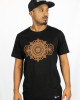 T-shirt Mandala Solar Μαύρο