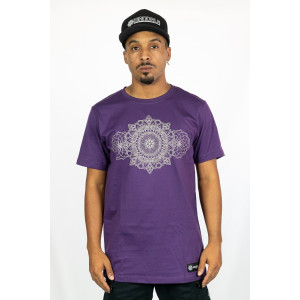 T-shirt Mandala Solar Μωβ