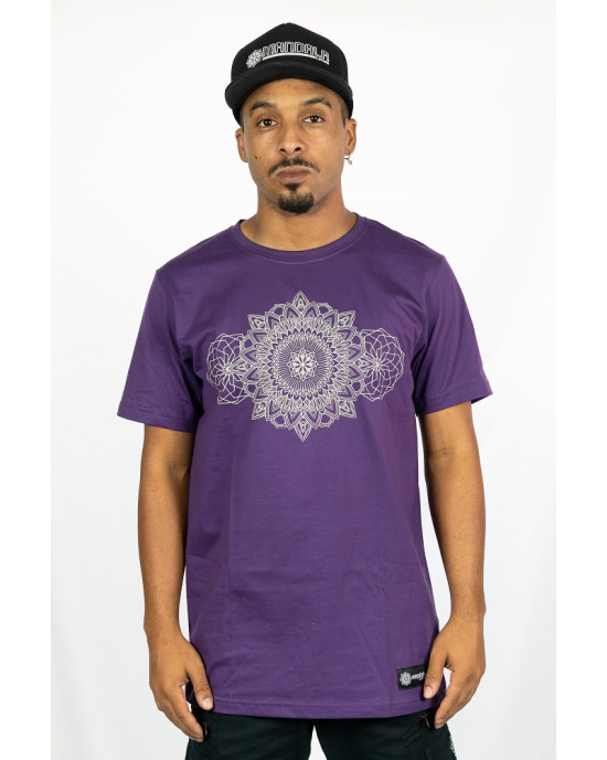 T-shirt Mandala Solar Μωβ