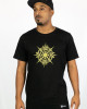 T-shirt Mandala Solar Sigil Μαύρο