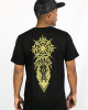 T-shirt Mandala Solar Sigil Μαύρο