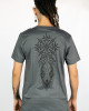 T-shirt Mandala Solar Sigil Γκρι Σκούρο