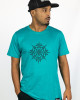 T-shirt Mandala Solar Sigil Τιρκουάζ