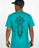 T-shirt Mandala Solar Sigil Τιρκουάζ
