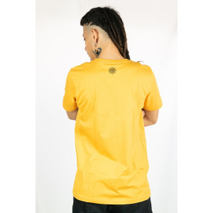 T-shirt Mandala Solar Kίτρινο