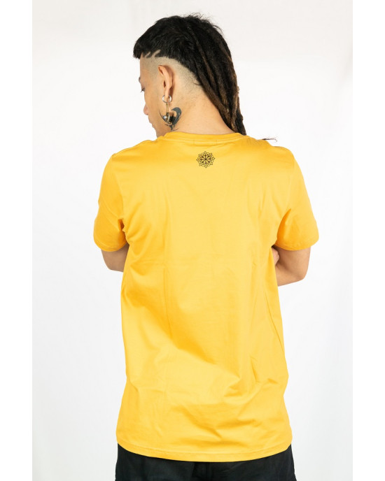 T-shirt Mandala Solar Kίτρινο