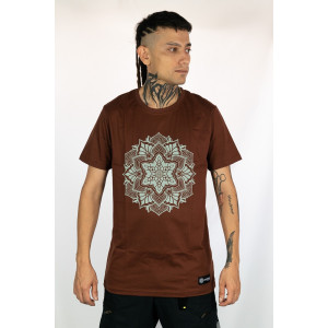T-shirt Mandala Spirit Καφέ
